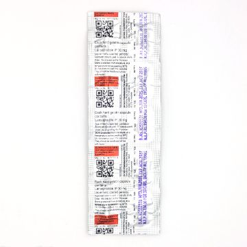 ラン30mgのシート裏面