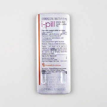 アイピル(アフターピル)1.5mgのシート裏面