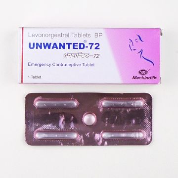 アンウォンテッド72(1.5mg)の箱とシート