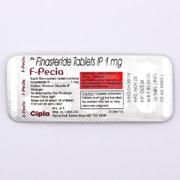 フィンペシア(キノリンイエローフリー)1mg(100錠)のシート裏