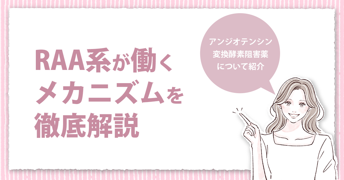 RAA系が働くメカニズムを徹底解説｜アンジオテンシン変換酵素阻害薬について紹介