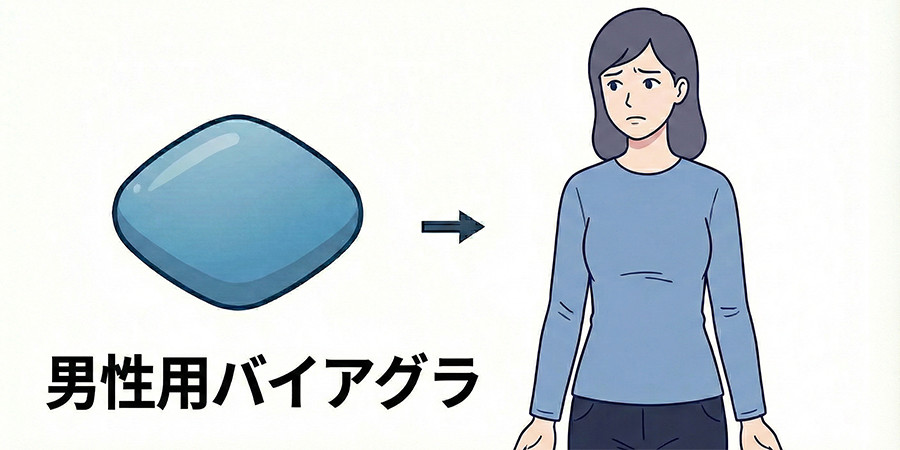 男性用バイアグラを女性に飲ませるとどうなる？