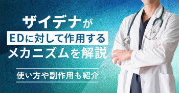 ザイデナがEDに対して作用するメカニズムを解説｜使い方や副作用も紹介