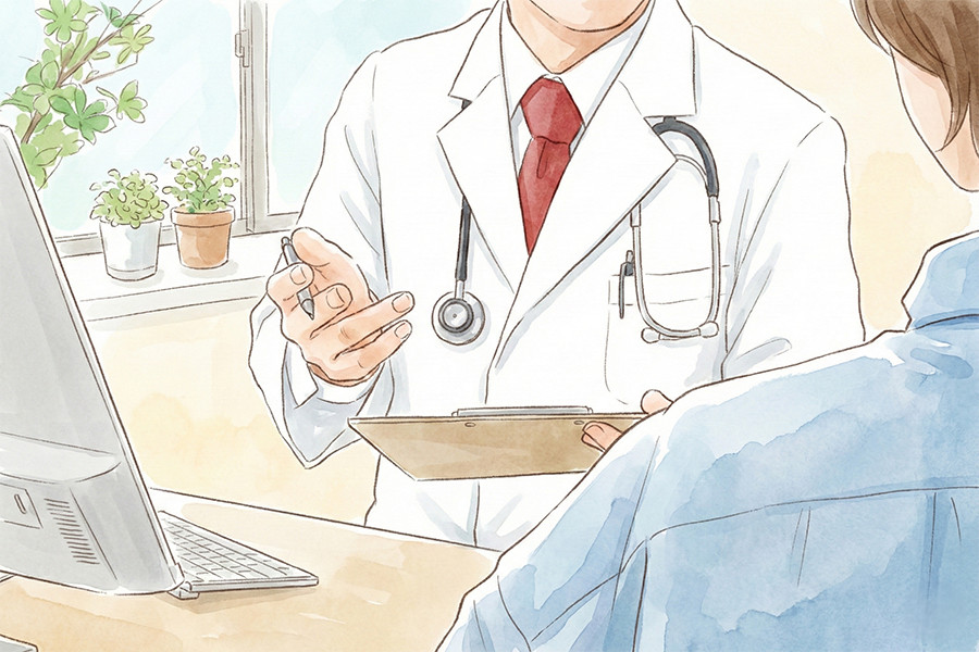 病院での診察