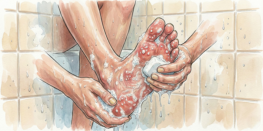水虫を石鹸で洗うのは有効？