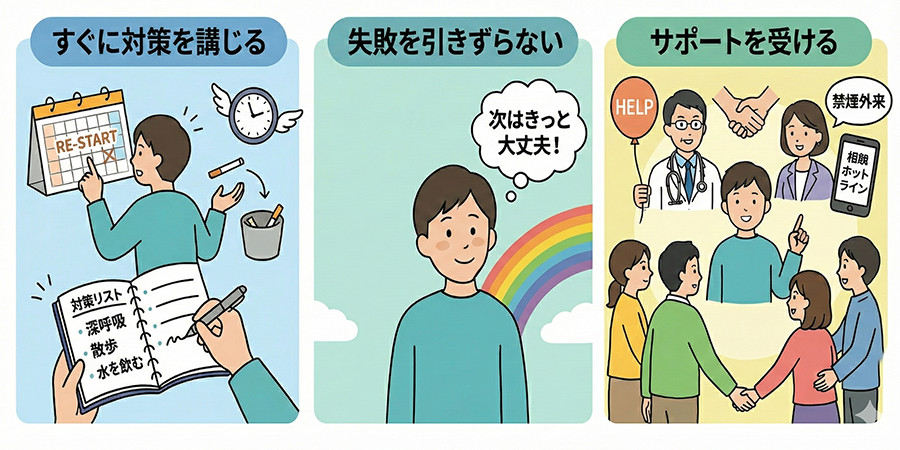 再喫煙したらどうなる？