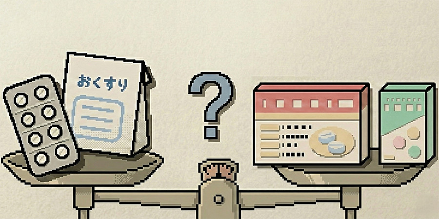 市販薬と処方薬の比較