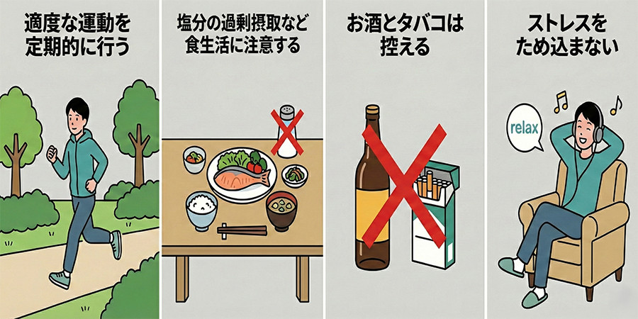 高血圧の治療はアダラートの内服と共に生活習慣も見直そう！