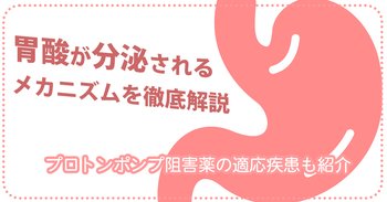 胃酸が分泌されるメカニズムを徹底解説｜プロトンポンプ阻害薬の適応疾患も紹介